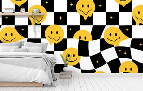 SMILEY CHECKER SMALL WALL WRAP