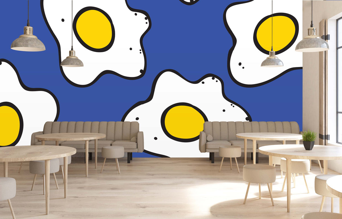 SUNNY SIDE BLUE WALL WRAP