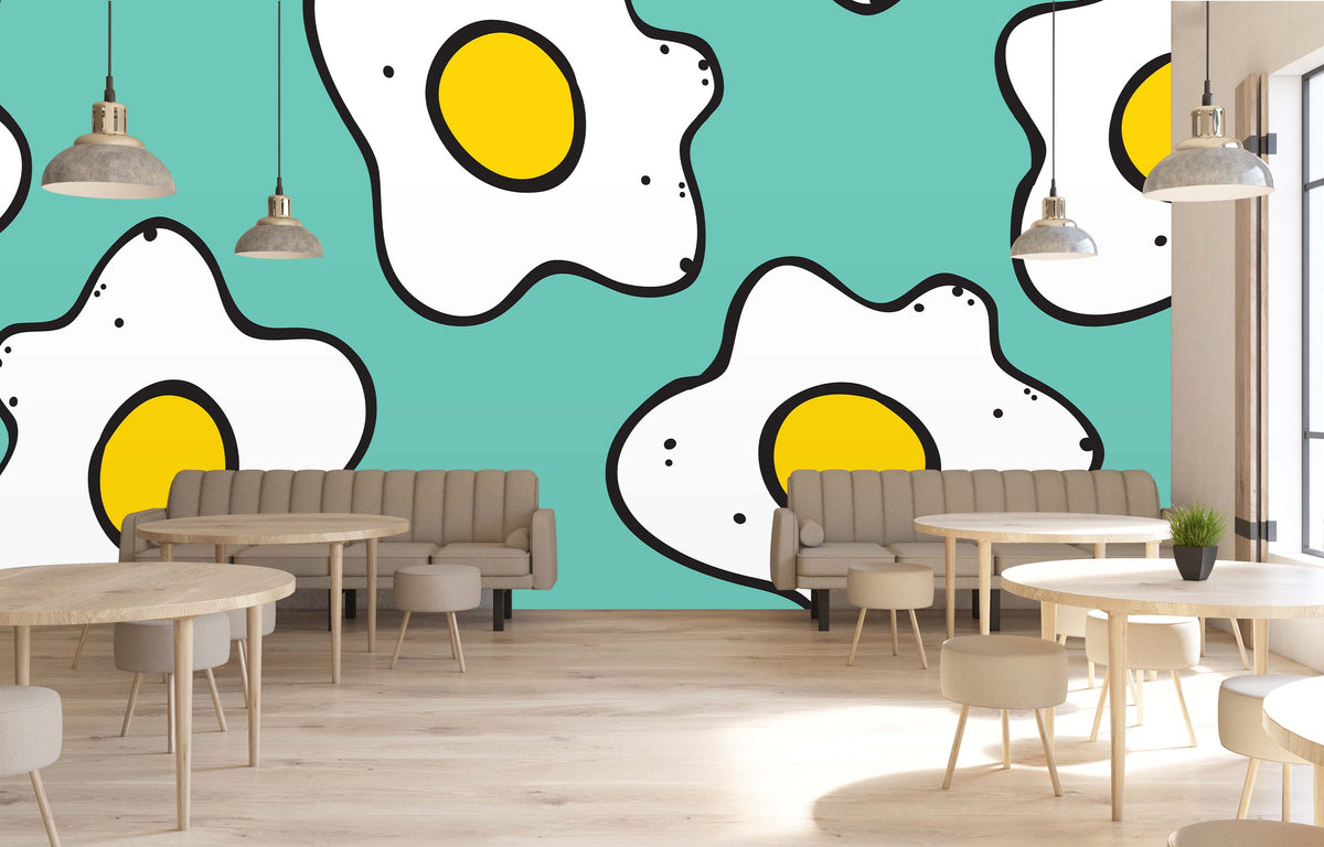 SUNNY SIDE MINT WALL WRAP