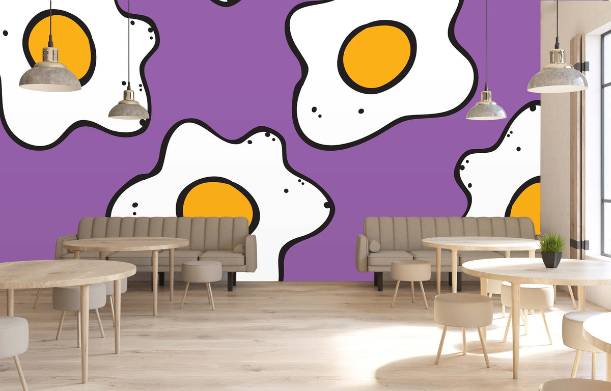 SUNNY SIDE VIOLET WALL WRAP