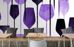 GRAPE CLOUD WINE WALL WRAP