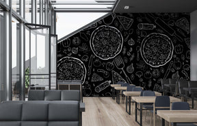 PIZZERIA B&W WALL WRAP