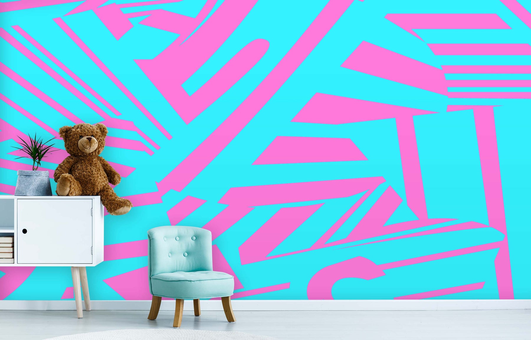 DISTRACTED BUBBLEGUM WALL WRAP