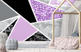 TRIABSTRACT LAVENDER WALL WRAP