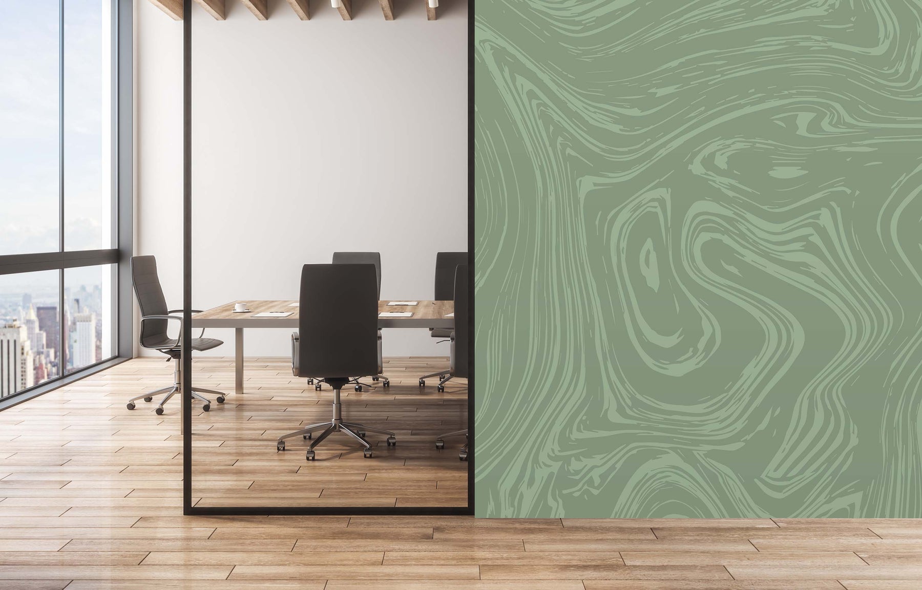 AGAINST THE GRAIN OLIVE WALL WRAP