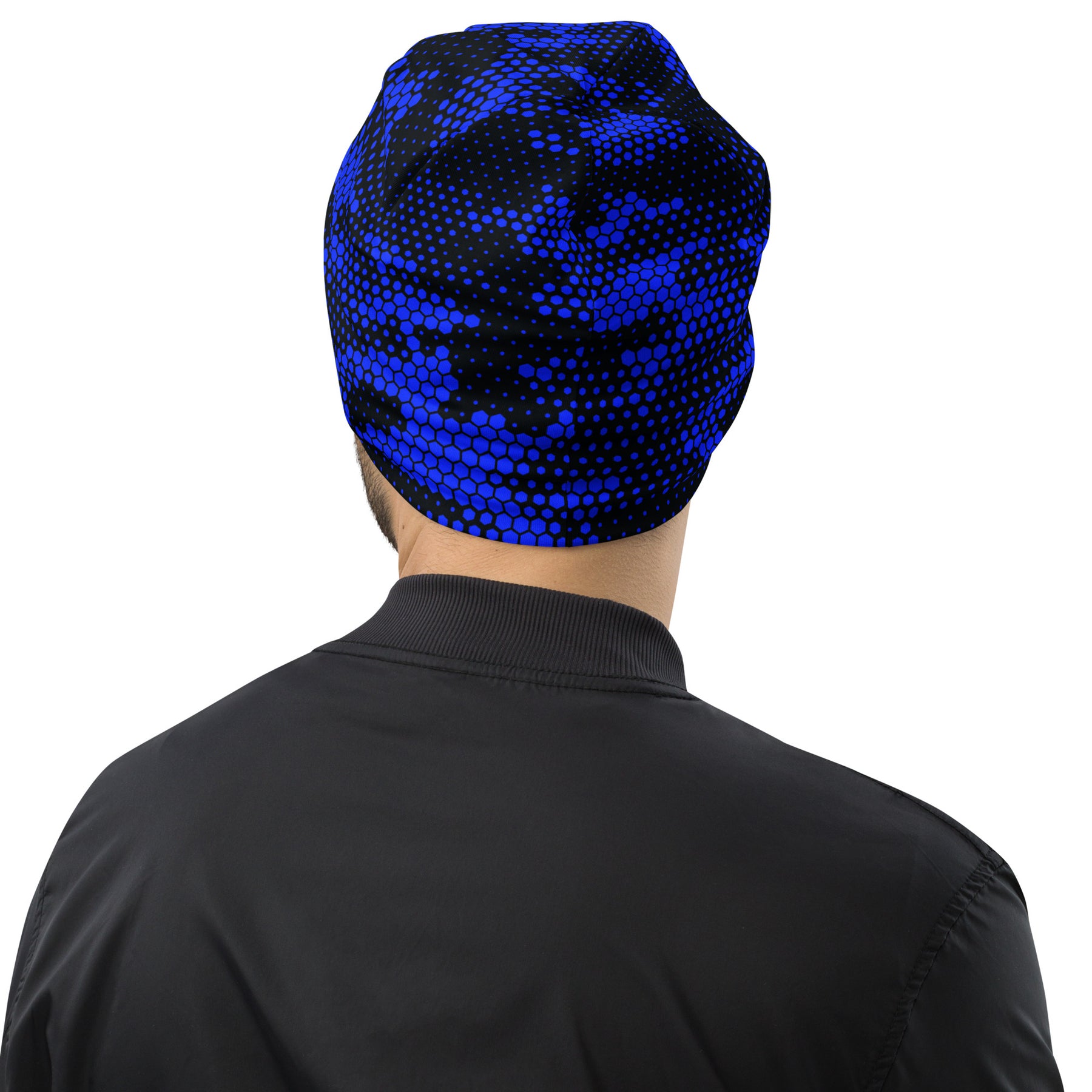 Blue Fabian Camo Beanie