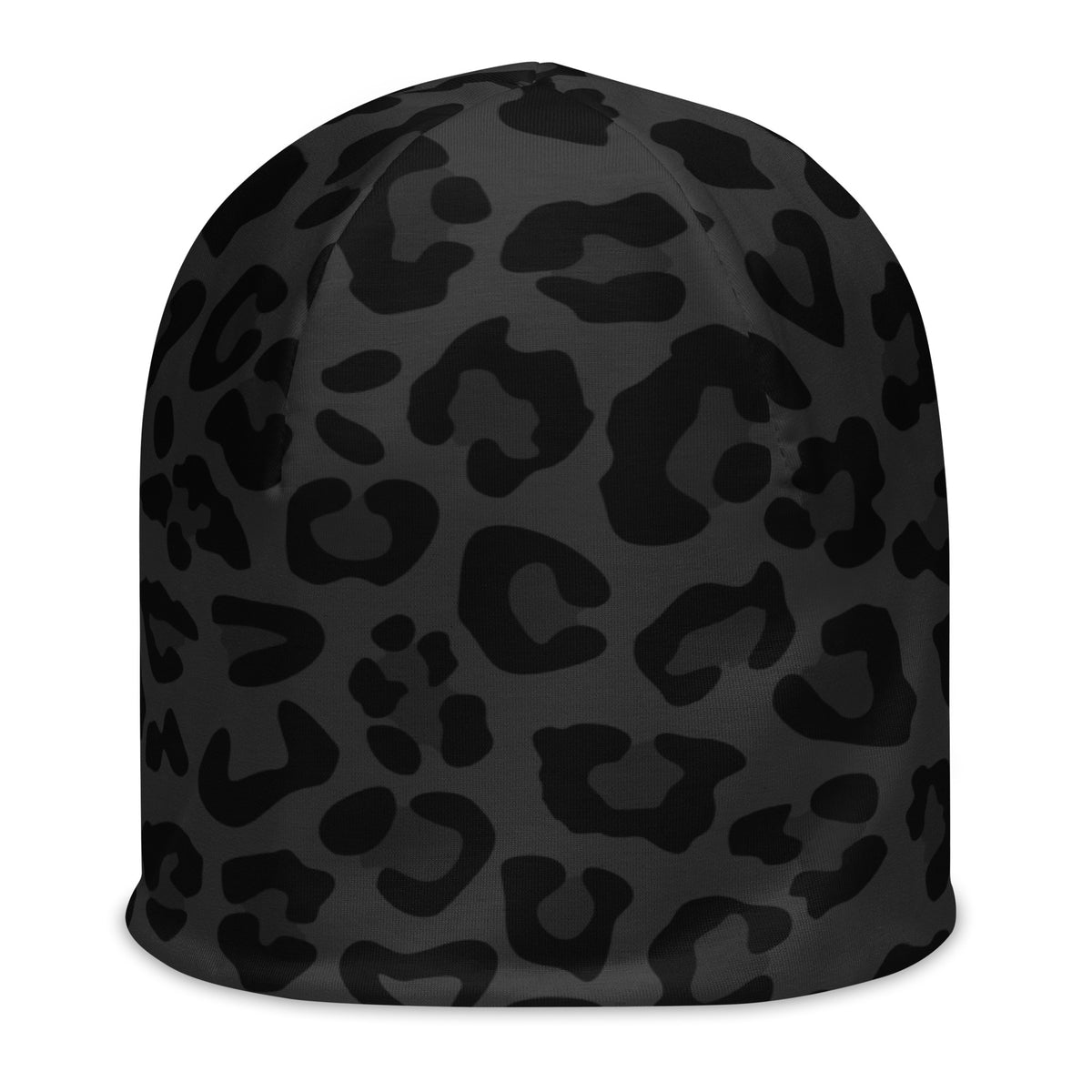 Grey Classic Leopard Beanie