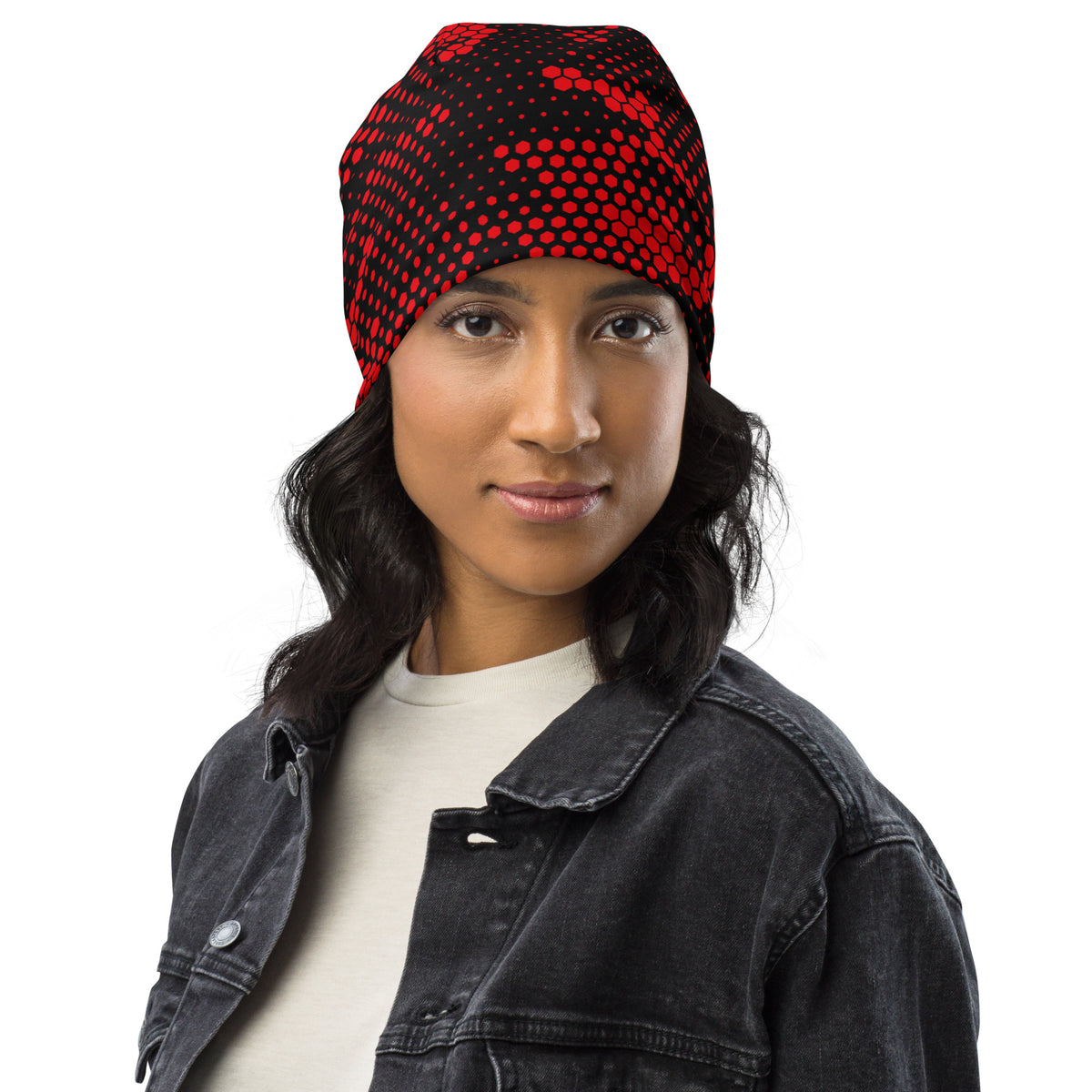 Blood Red Fabian Camo Beanie