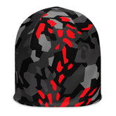 Blood Red Fracture Camo Beanie