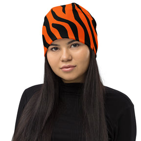 Tiger Stripes Orange Beanie