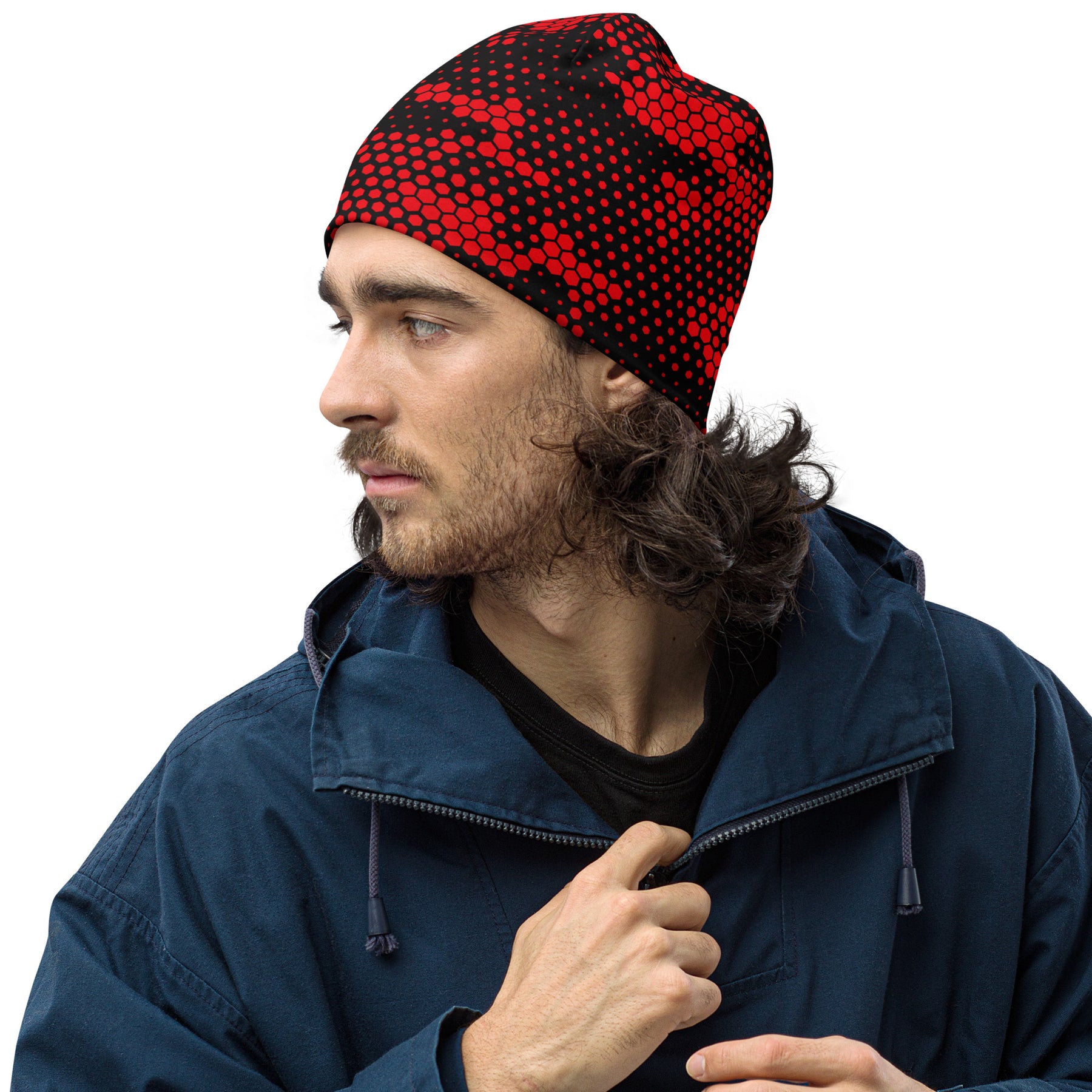 Blood Red Fabian Camo Beanie