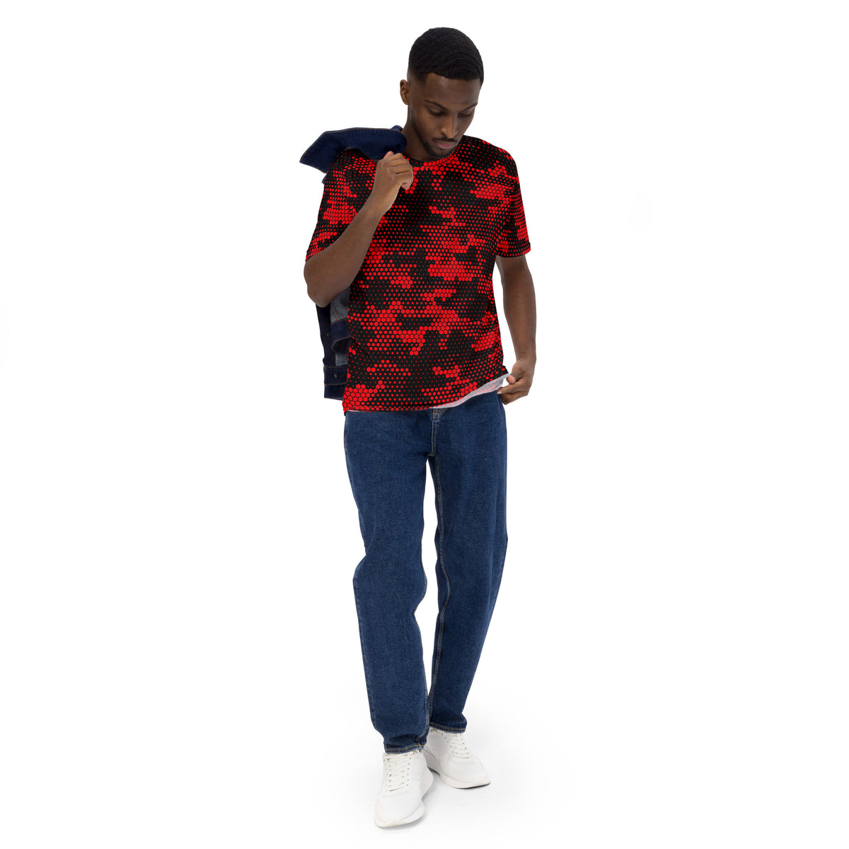 Blood Red Fabian Camo Men's T-shirt