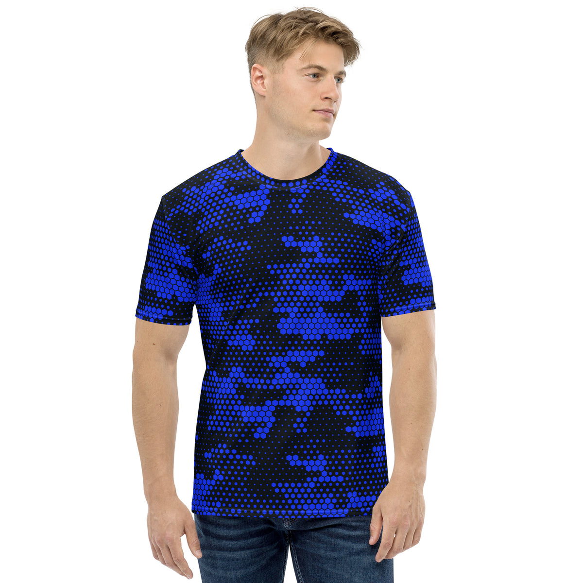 Blue Fabian Camo Men's T-shirt