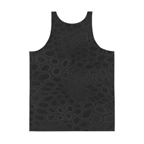 Black Kryptography Unisex Tank Top