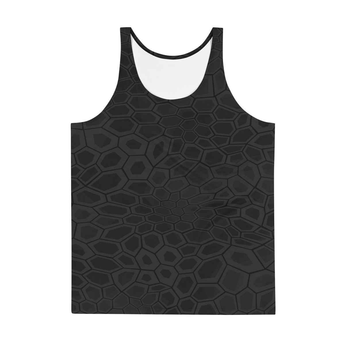 Black Kryptography Unisex Tank Top