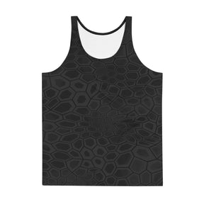 Black Kryptography Unisex Tank Top