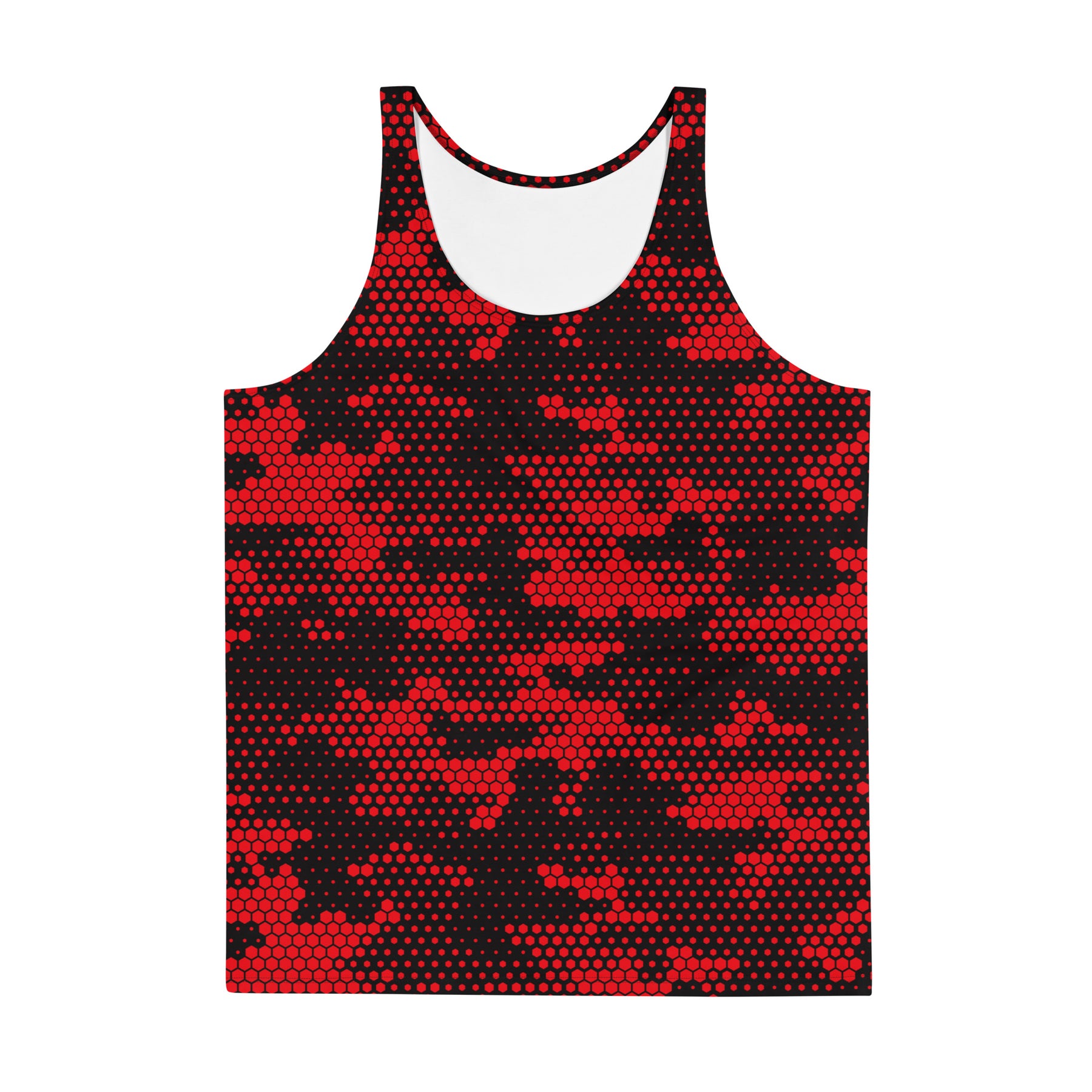 Blood Red Fabian Camo Unisex Tank Top