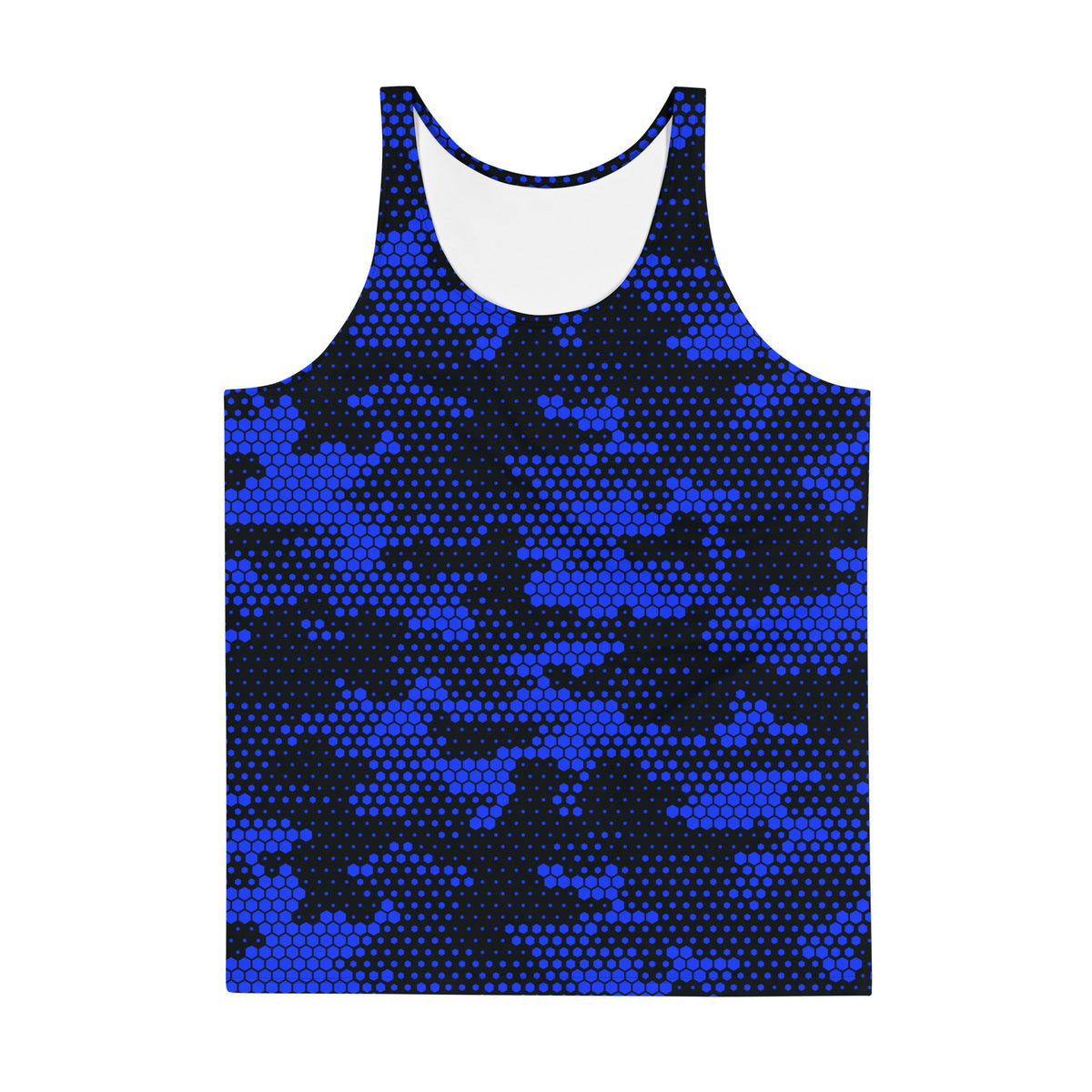 Blue Fabian Camo Unisex Tank Top