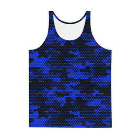 Blue Fabian Camo Unisex Tank Top