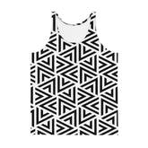 White Modern Teepee Unisex Tank Top