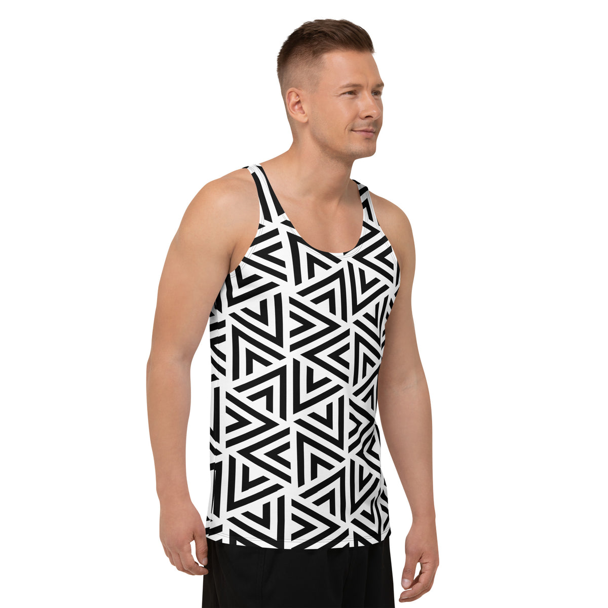 White Modern Teepee Unisex Tank Top