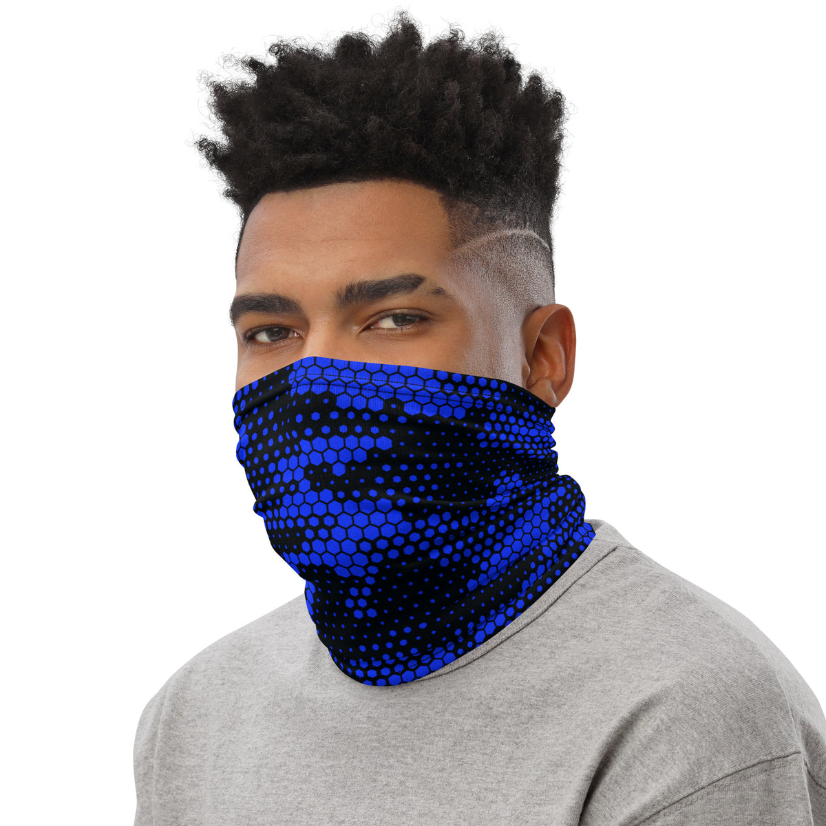 Blue Fabian Camo Neck Gaiter