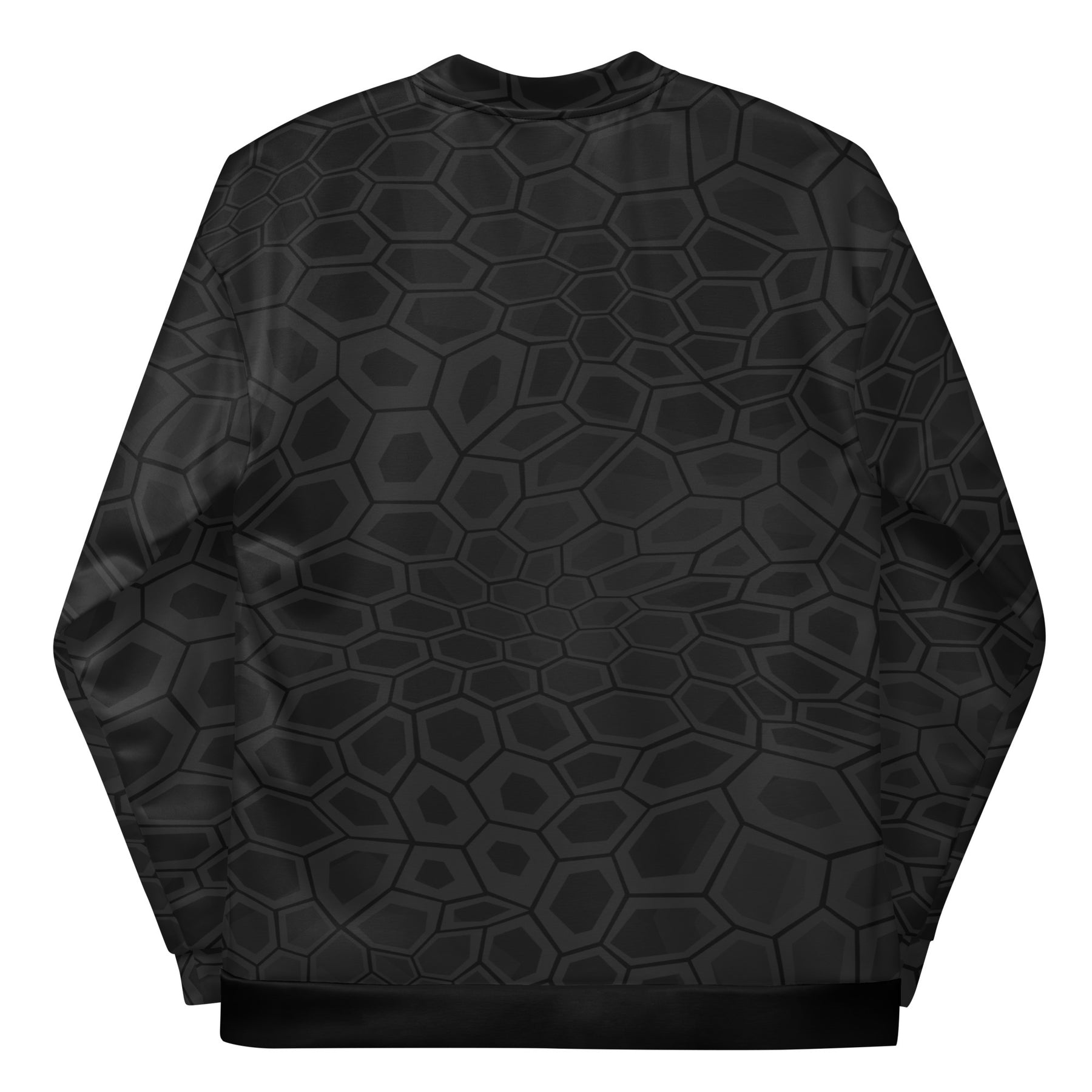 Black Kryptography Unisex Bomber Jacket