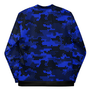 Blue Fabian Camo Unisex Bomber Jacket