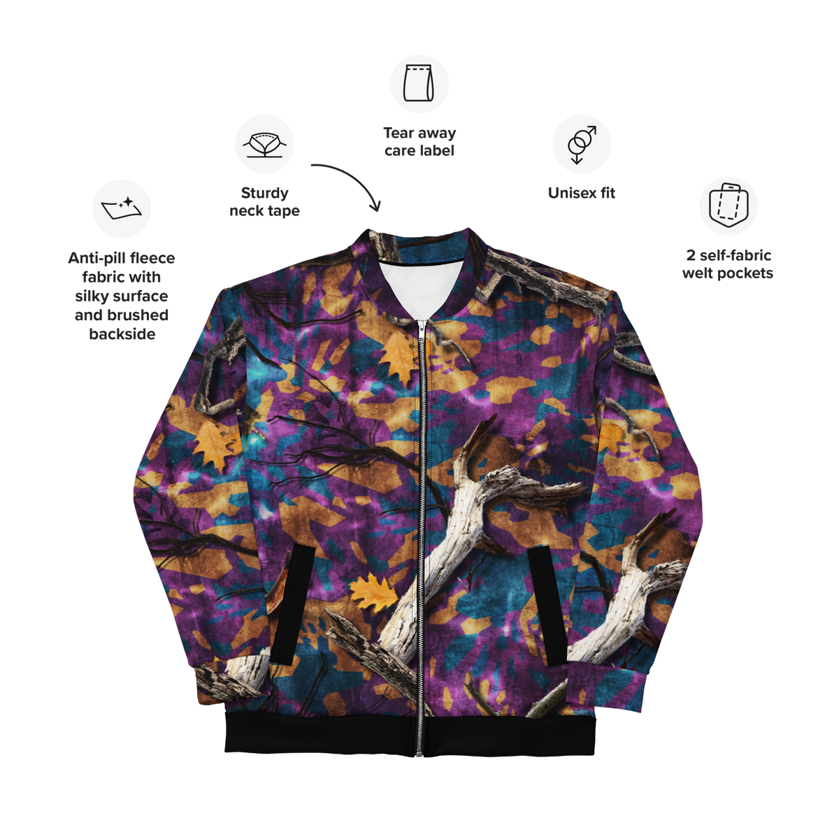 Deadwood Mardi Gras Unisex Bomber Jacket