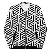 White Modern Teepee Unisex Bomber Jacket