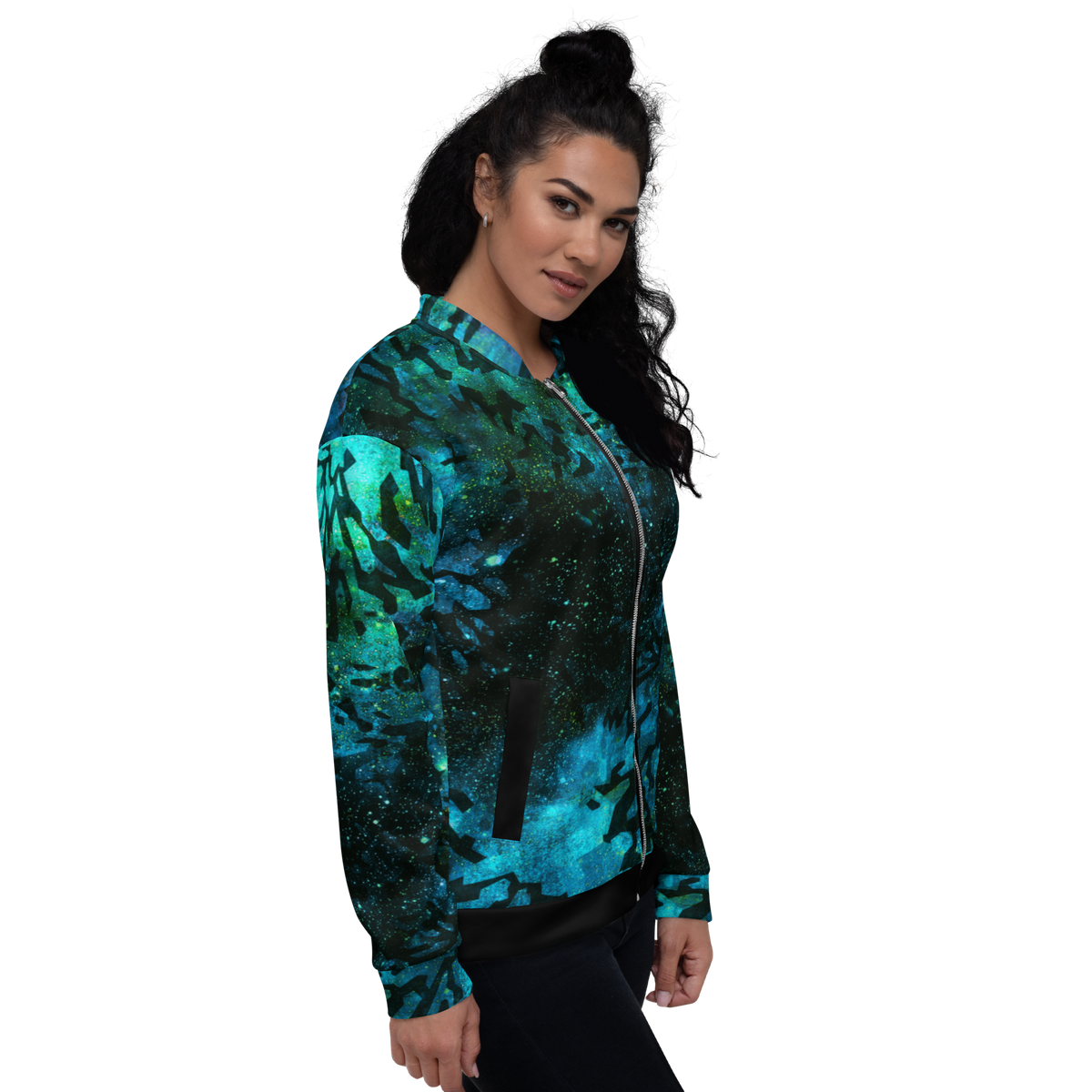 Stellar Camo Moonlight Unisex Bomber Jacket