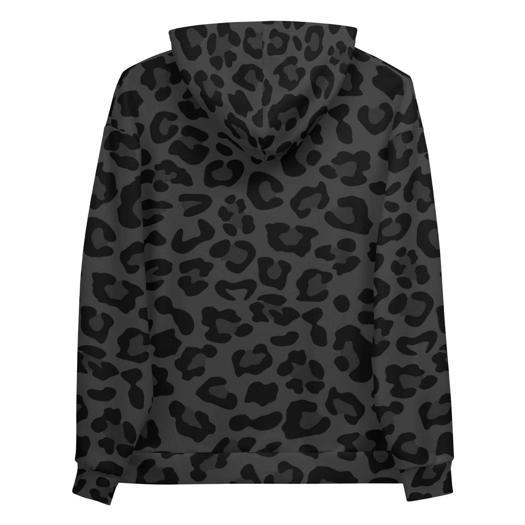 Grey Classic Leopard Unisex Hoodie