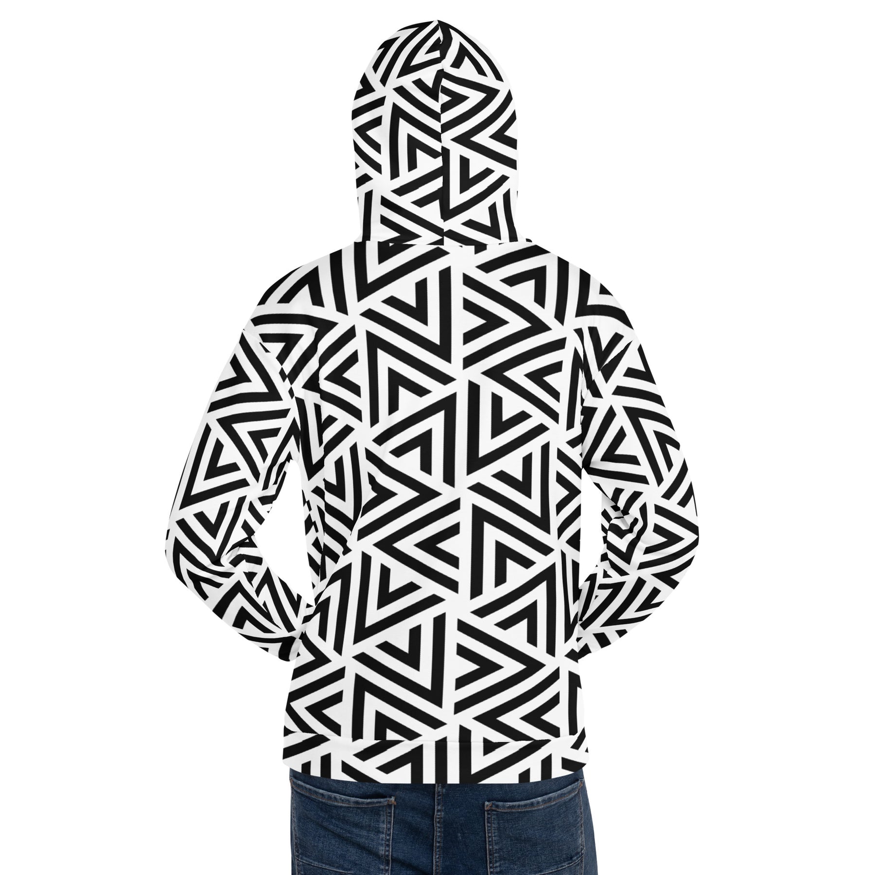 White Modern Teepee Unisex Hoodie