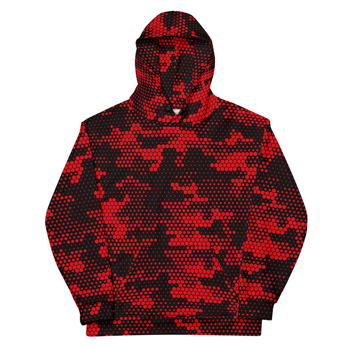 Blood Red Fabian Camo Unisex Hoodie