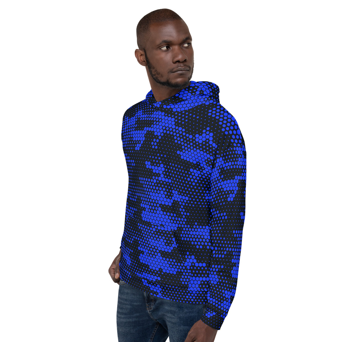 Blue Fabian Camo Unisex Hoodie