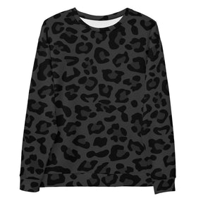 Grey Classic Leopard Unisex Sweatshirt