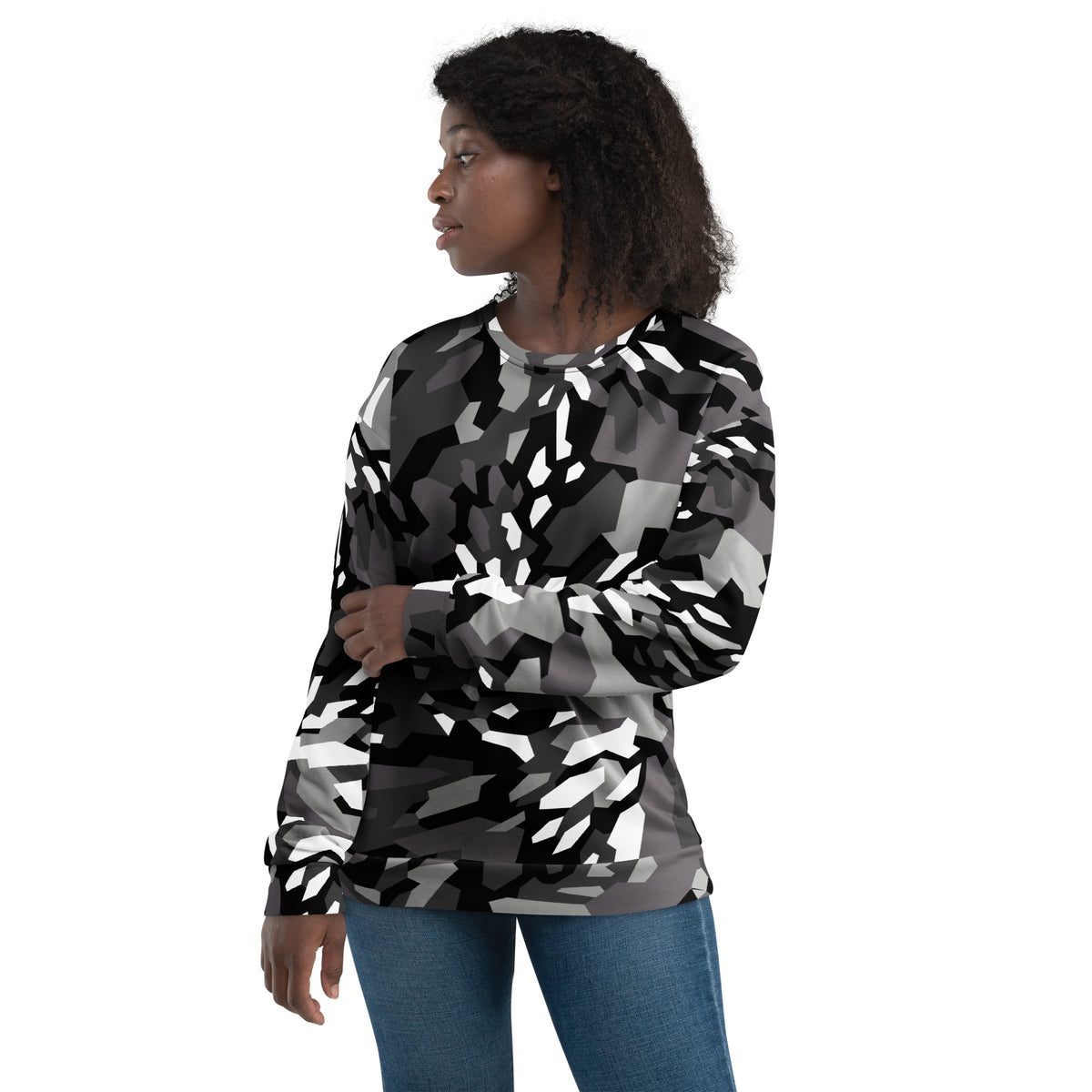 Arctic Fracture Camo Unisex Sweatshirt