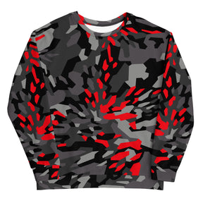 Blood Red Fracture Camo Unisex Sweatshirt