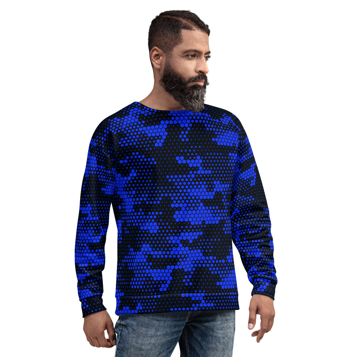 Blue Fabian Camo Unisex Sweatshirt