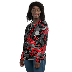 Blood Red Fracture Camo Unisex Sweatshirt