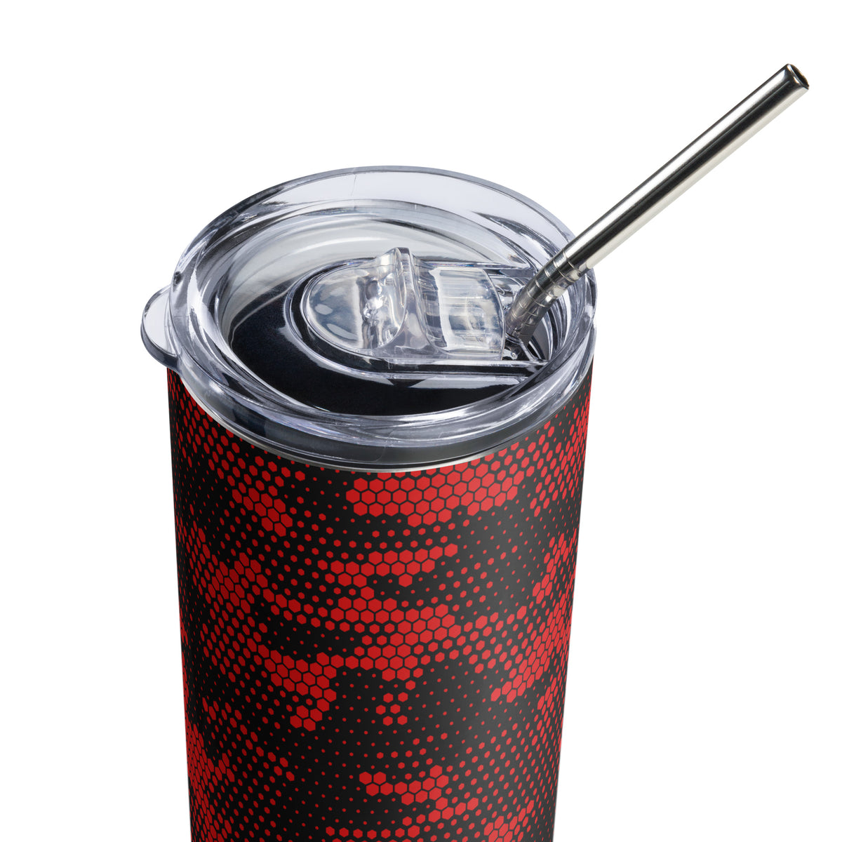 Blood Red Fabian Camo Stainless Steel Tumbler